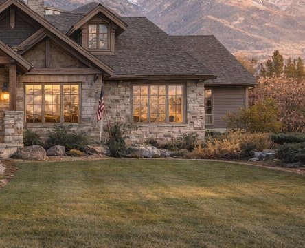 Front entry detail of a residential home